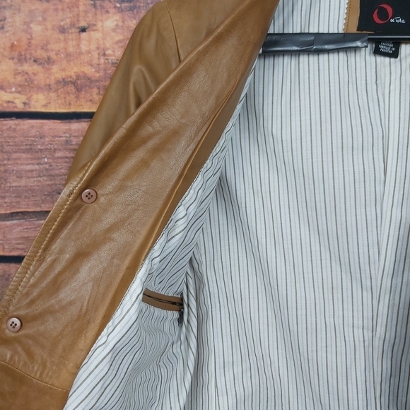 SUPER soft and light leather blazer jacket coat - Picture 5 of 8